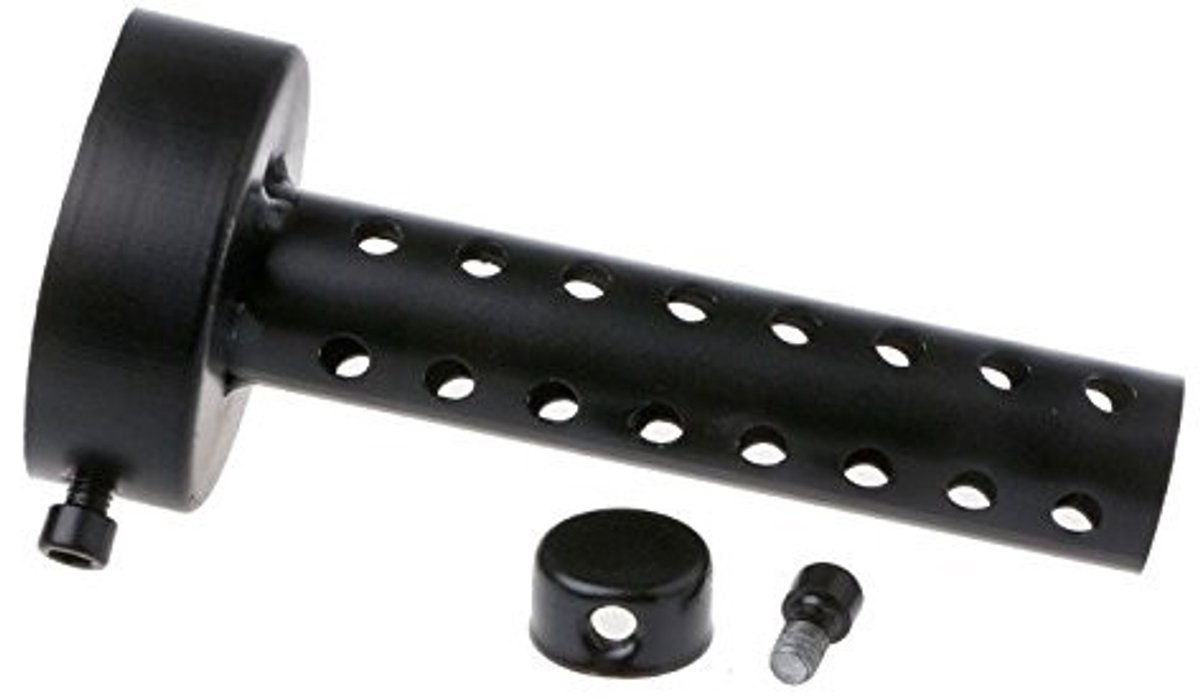 Dailygoods- Uitlaatdemper 60MM - Universele Motorfiets Demper - Muffler/Baffle - DB Killer - Korte Demper - Zwart