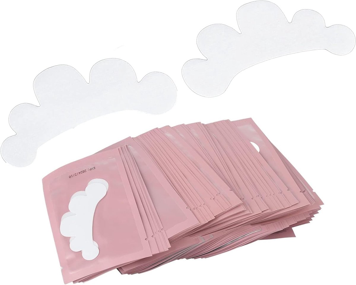 Oogpads Wimperextensions - Gel Pads - Wimpers Zonder Knoei - Lintvrij Ontwerp - 100 Paren - Wit