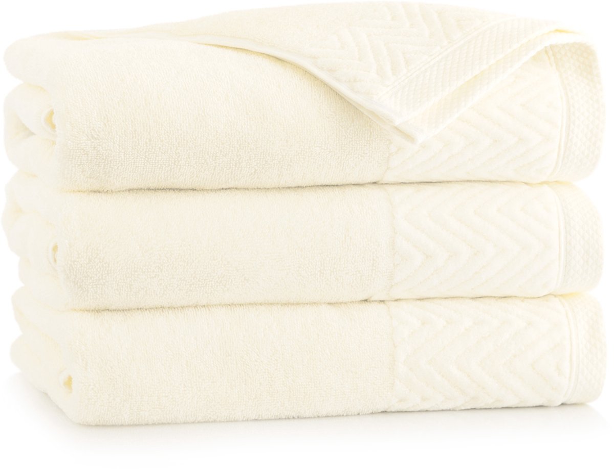 Zwoltex Toscana Handdoek 70x140cm Egyptisch Katoen Crème