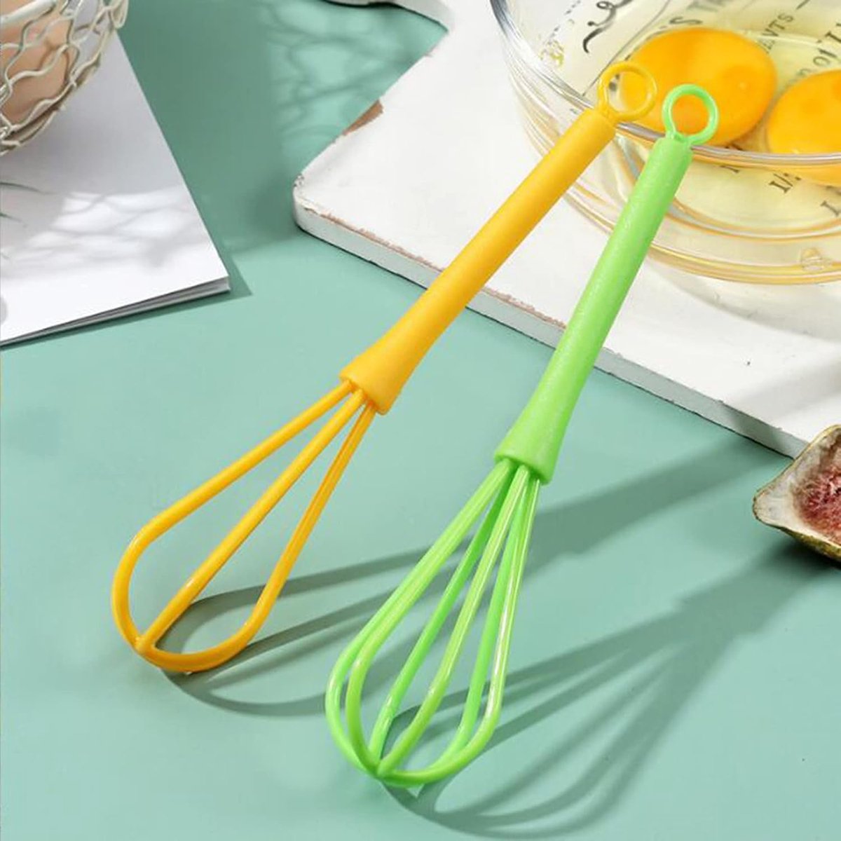 Keukenmixer - Handmixer garde - Koken en bakken - Laag geluidsniveau - 18x4 cm - Wit