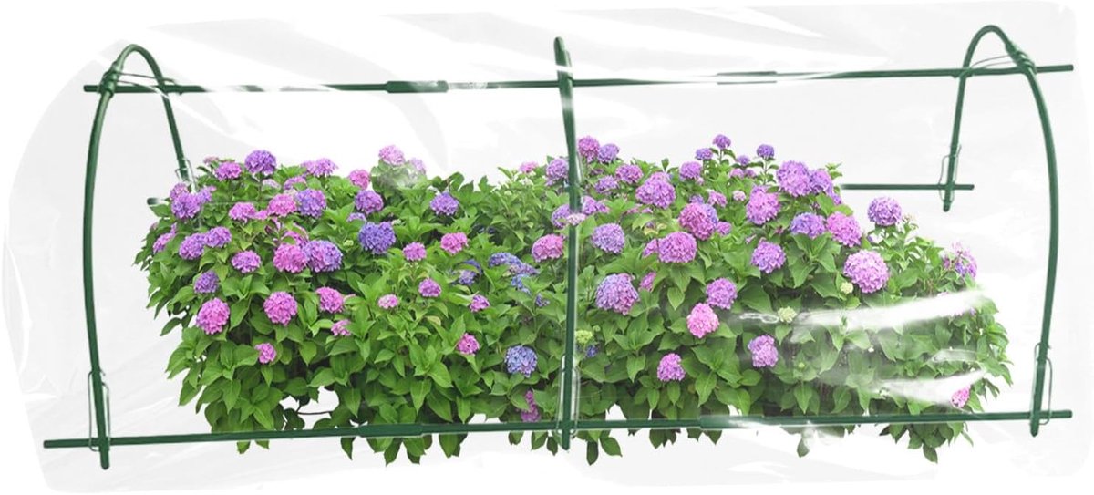 Verhoogde Bed Hoepel - Plant Tunnel - Bescherming Planten - Vorstbestendige Kas - 120 cm lengte - Groen