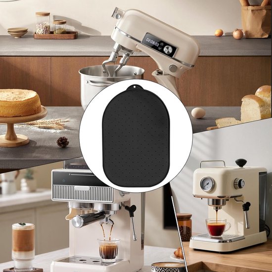 Antislipmat Keukenmachine - Glijmat Accessoire - Keuken Organisatie - Beschermt Werkbladen - ca. 40x27 cm - Zwart — afbeelding 2