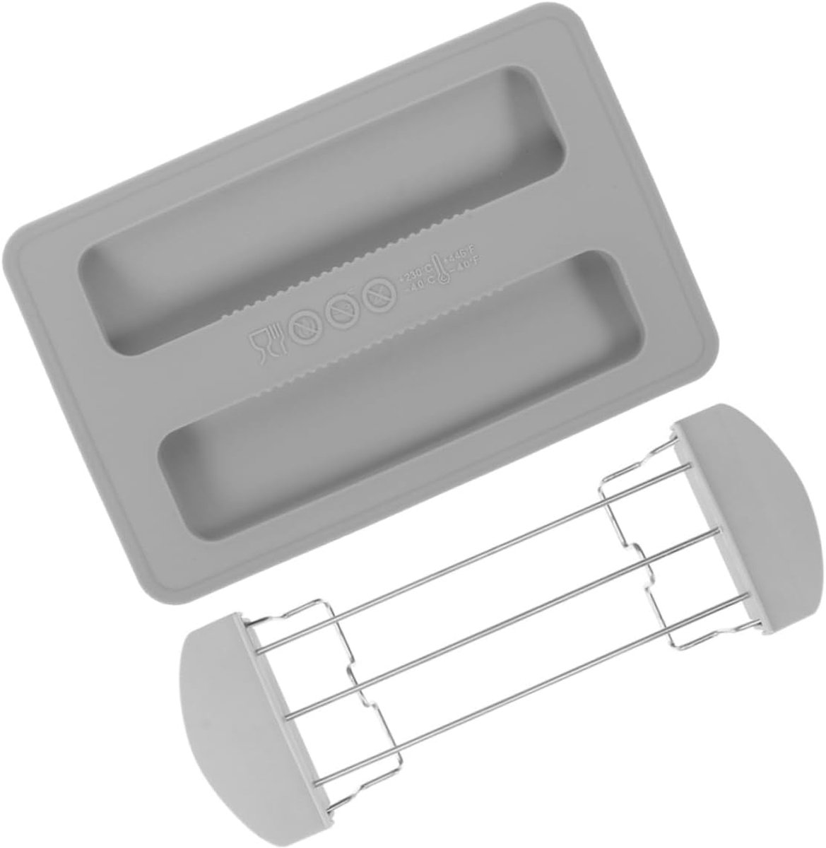 Broodrooster Sandwichclip Broodmachine Deksel Ontbijt Bereiden Praktische Keuken Accessoire 130 Grams Grijs