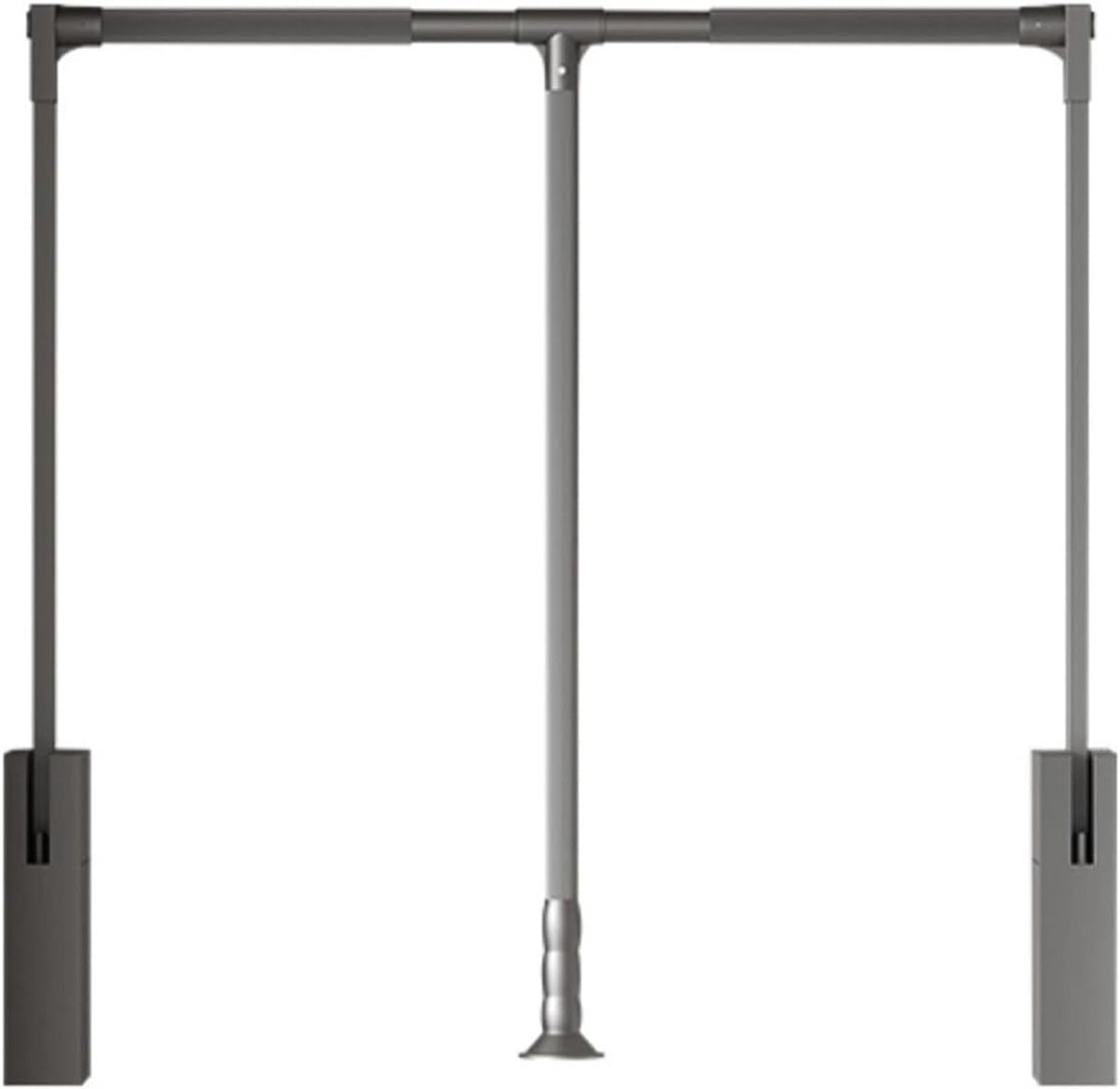 Uittrekbare Kledingstang - Kledinglift Kledinghanger - Kleding Opbergen - Soft-Close Systeem - 510-1200 mm - Zwart