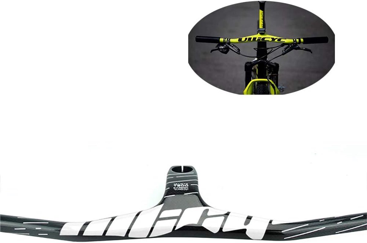 Fietsstuur - MTB Stuur - Mountainbiken - Ergonomisch Ontwerp - 700mm - Wit
