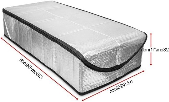 Isolatiehoes voor zoldertrap 63,5 x 137,2 x 28 cm - Energiezuinige zoldertrap isolatie voor optimale warmtebehoud en geluidsdemping van Merkloos — afbeelding 3