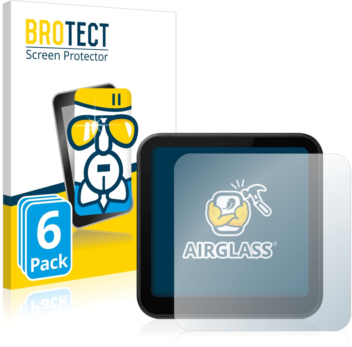 Screenprotector 6 Stuks voor DJI Action 2 Beschermglas transparant
