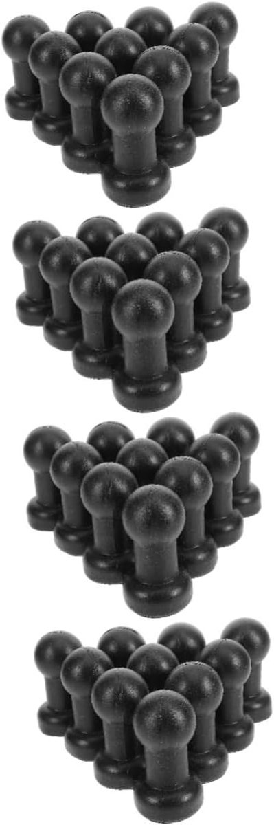 Trampoline Paaldoppen - Veiligheidsnet Bevestiging - Trampoline Reparatie - Duurzaam Kunststof Materiaal - 40 Stuks - Zwart