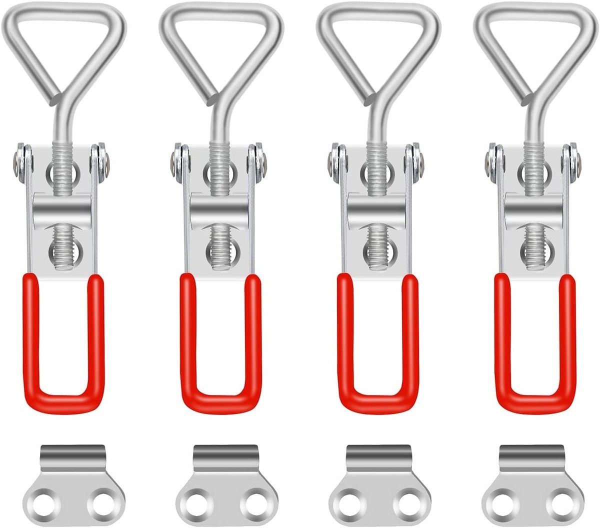 Tension Clasps Set van 4 Stuks, Veiligheidsgespen voor Kasten, Lades en Deuren, Tot 100 kg Draagkracht
