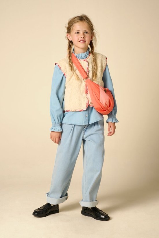 Lichtblauwe Denim Blouse