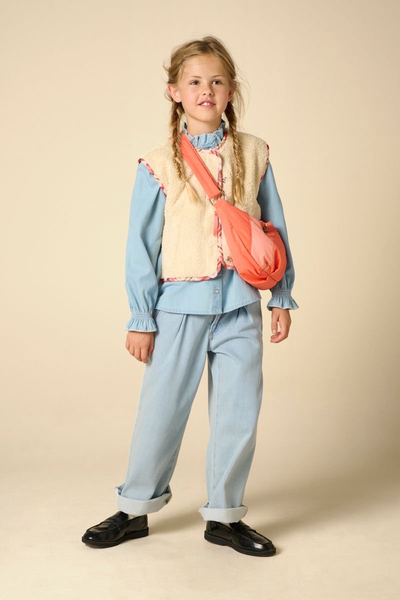 Sissy-Boy - Lichtblauwe denim blouse