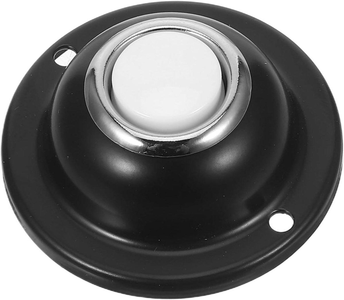 Deurbel Drukknop - Vervangende Knop - Entree Verbeteren - Verlicht Geel Licht - 16 mm Gatdiameter - Zwart