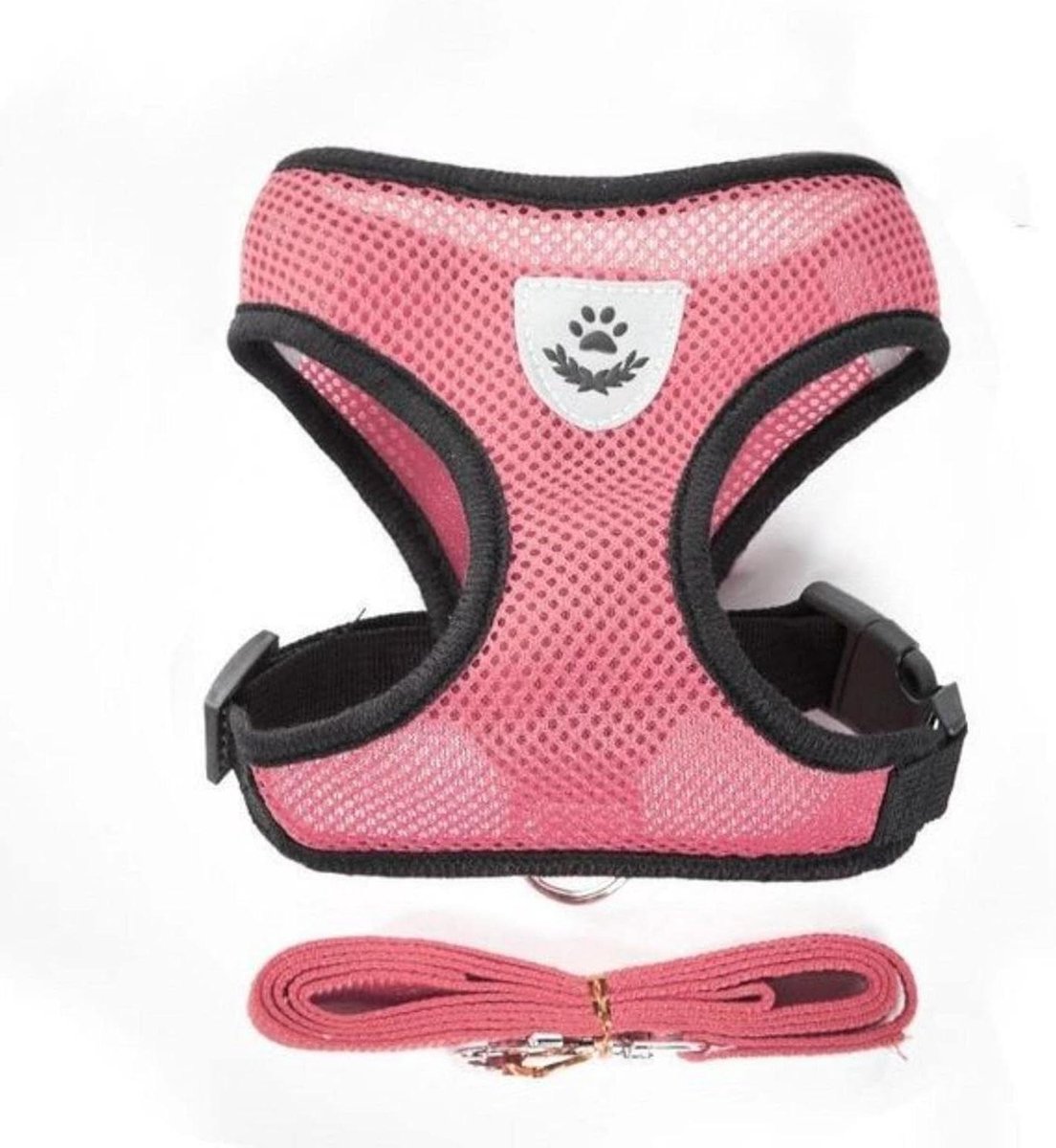 Honden Tuigje - Honden Riem - Veilig Wandelen - Ademend Mesh - Maat S - Roze