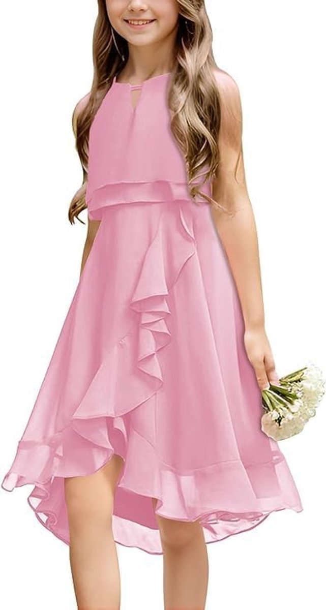 Meisjesjurken Zomer Feestelijke Jurk Mouwloze Prinses Feestjurk