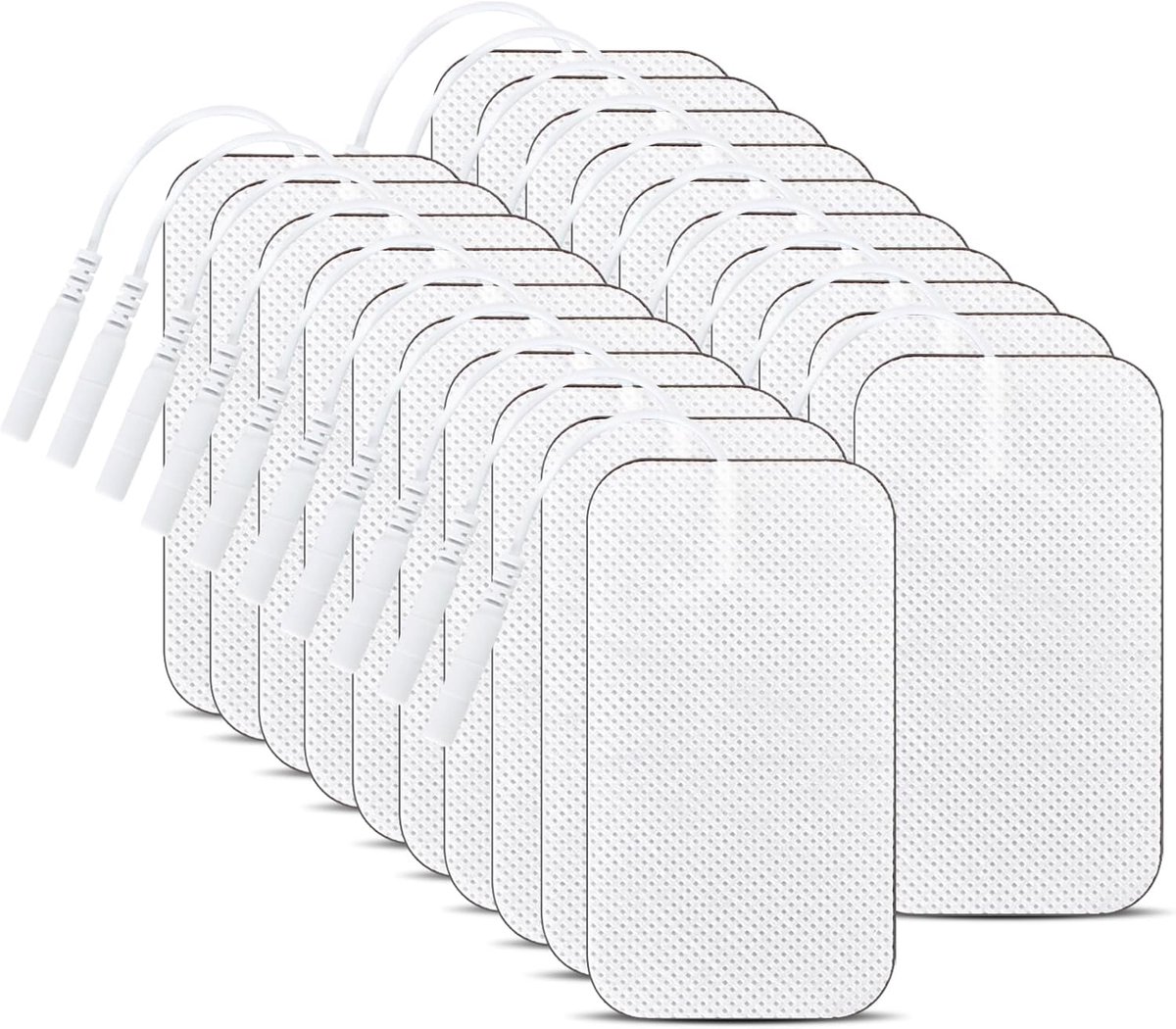 20 stuks elektrodenpads 5x9cm Zelfklevende elektroden TENS-apparaat Herbruikbaar pijntherapie voor TENS-acupunctuur Digita-therapie machines Massageapparaat Verlichting van spier-, gewrichtspijn