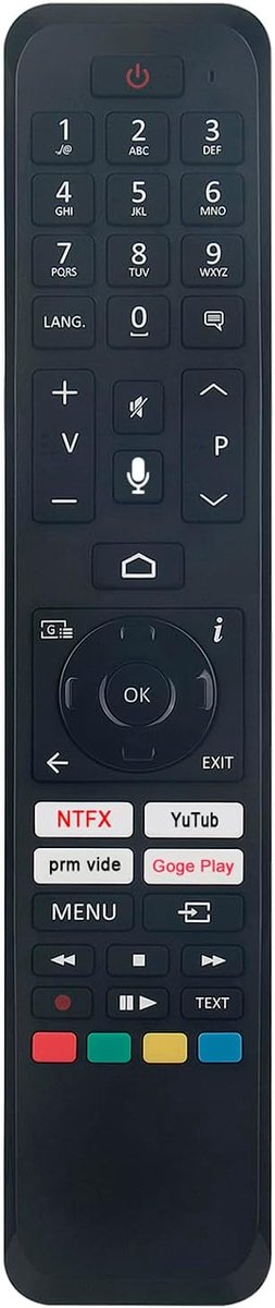 Vervanging Voice Afstandsbediening van toepasselijk voor Toshiba TV 58QA4C63DG 55QA4263DG 65QA4163DG 43DTAQ622 50QA7D63DG 55DTAQ622 65QA7D63DG 55DM72UA 43QA4263DG 55QA7D63DG 70QA4C63DG