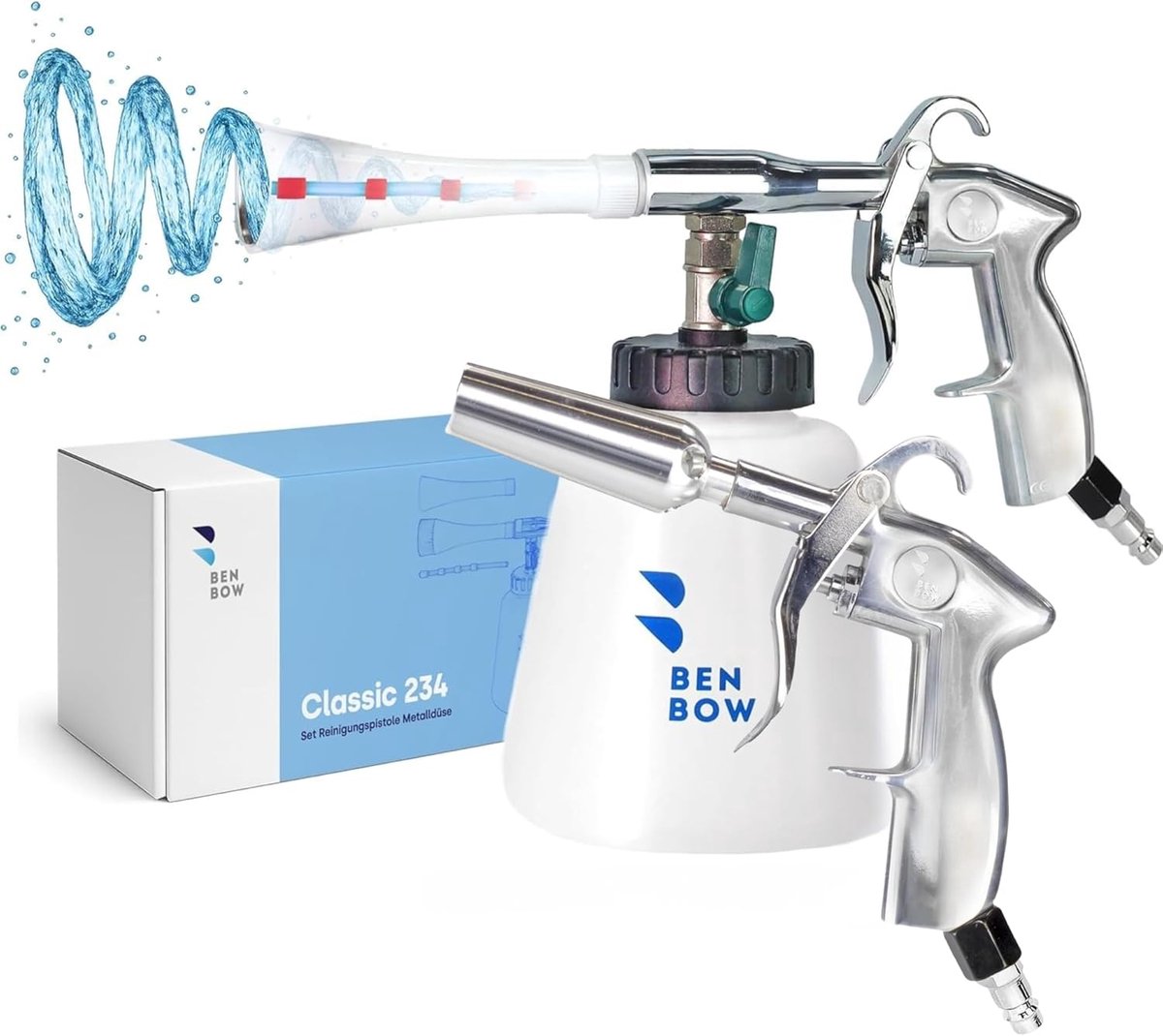 BenBow Classic persluchtreinigingspistool en blaaspistool met Venturi-mondstuk – perfecte oplossing voor een grondige - ShopVlot