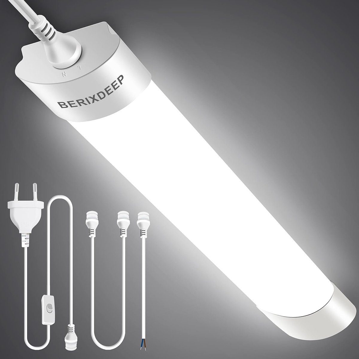 SnelShoppen - LED Garage Lichten 150 cm Plug & Play IP66 Verbindbare LED Lamp 45W 4500 Lumen Plafondverlichting voor Keuken, Werkbank, Kantoor en Schu