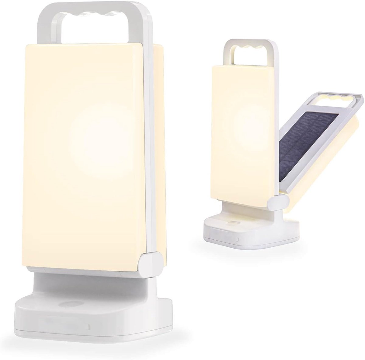 Led-campinglamp op zonne-energie, campinglantaarns, dimbaar, touch, 4400 mAh, noodstroombank, IPX4 waterdicht, acculamp voor camping, avontuur, vissen, blackout nooduitrusting