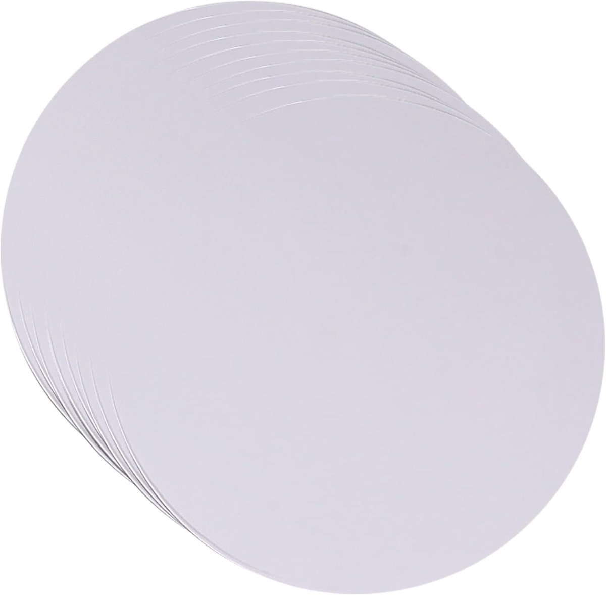 Rond knutselpapier, 20 cm, dik schilderpapier, blanco, karton
