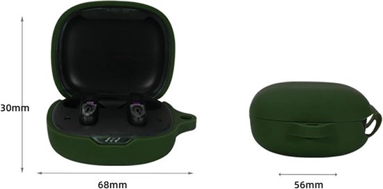 Cilicone hoes voor JBL Wave 300TWS, ultradunne zachte hoes, slim fit, valbestendig, niet gemakkelijk vuil - roze — afbeelding 5