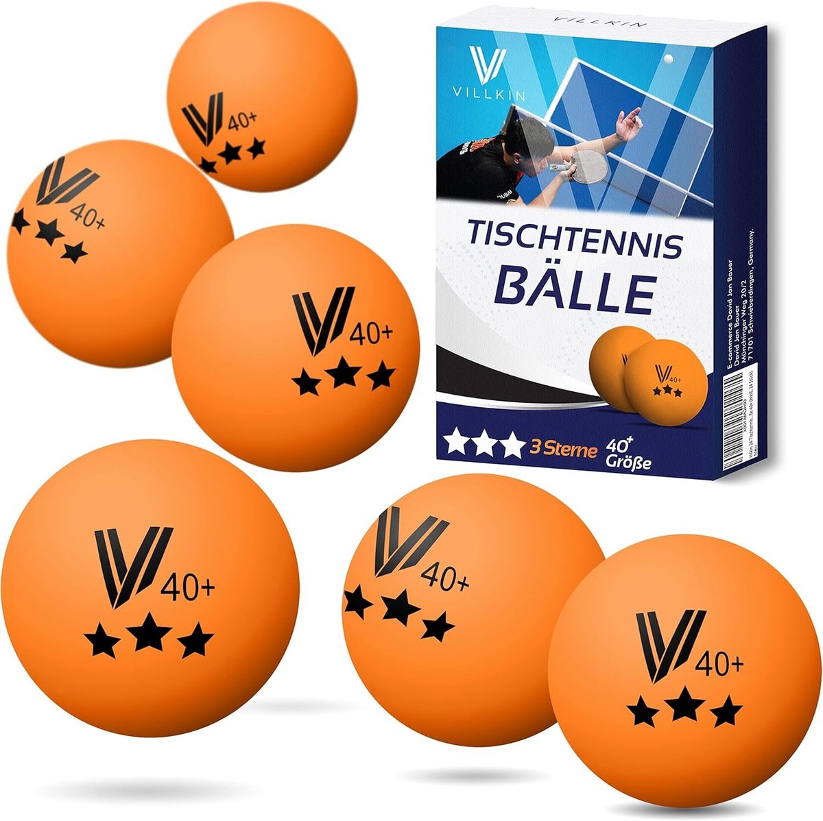 Tafeltennisballen 40 mm - 3-Sterren - Naadloos Ontwerp - Duurzaam - Voor Training en Wedstrijden