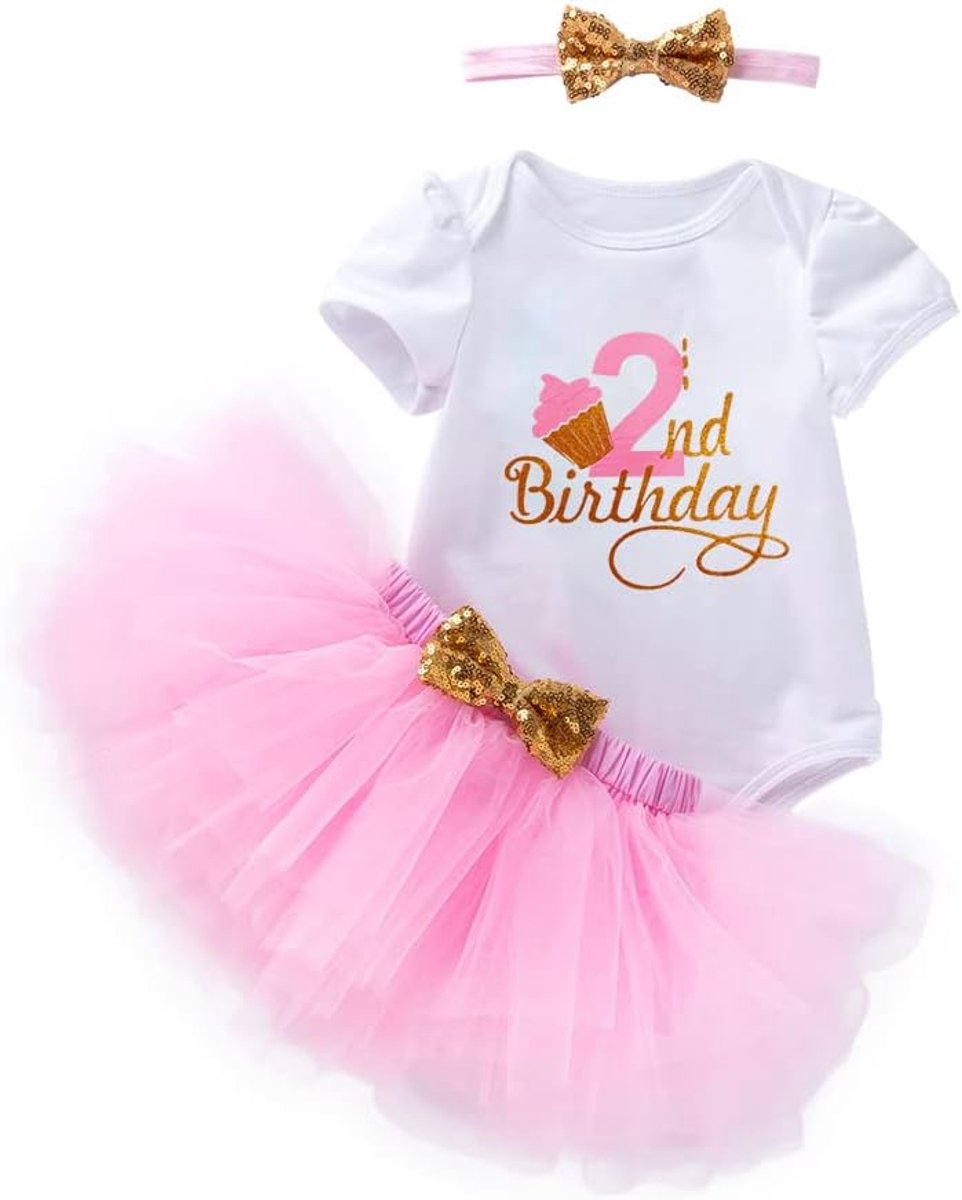 Jurken korte mouwen taart smash rok pailletten Tutu prinses jurk