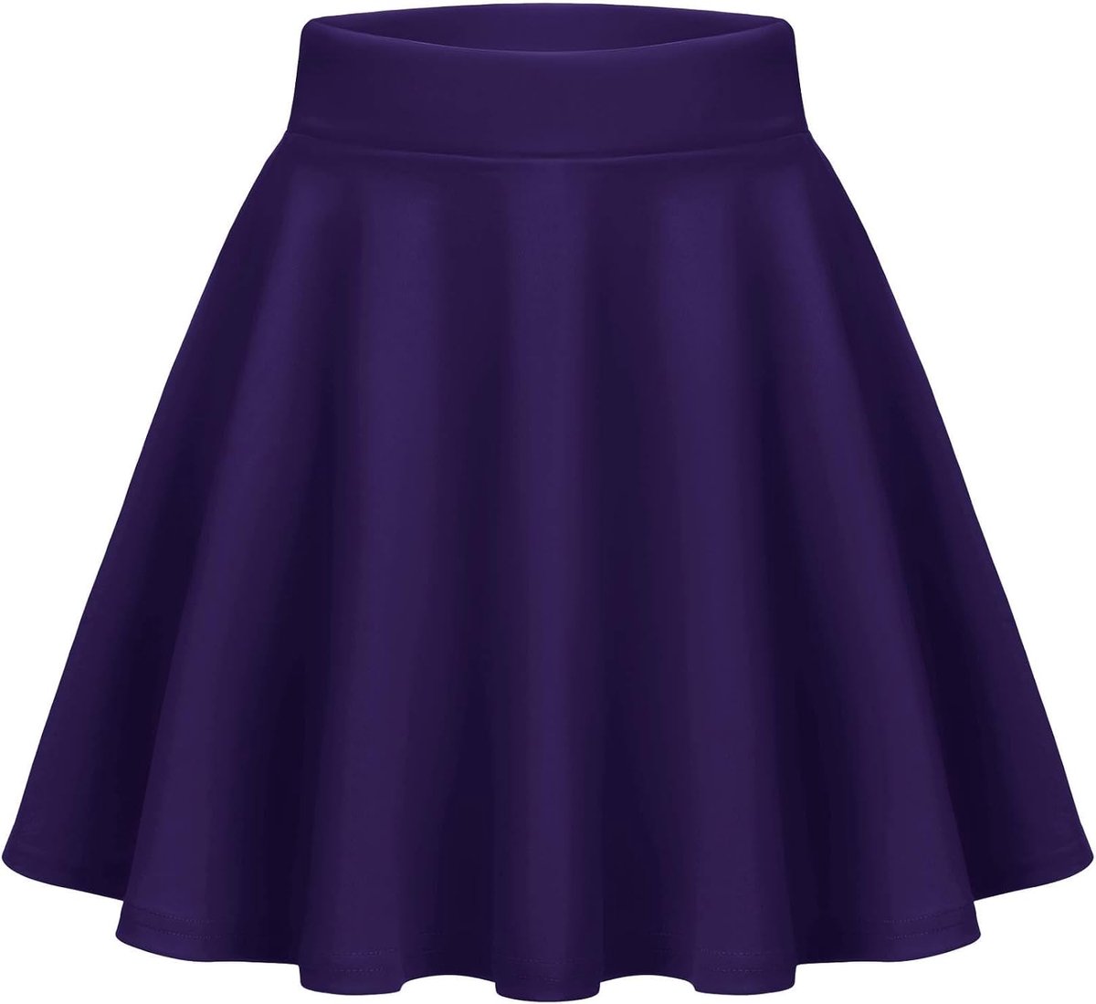 Damesrok, basic solide, mini-skaterrok, zomer, kort, klokrok