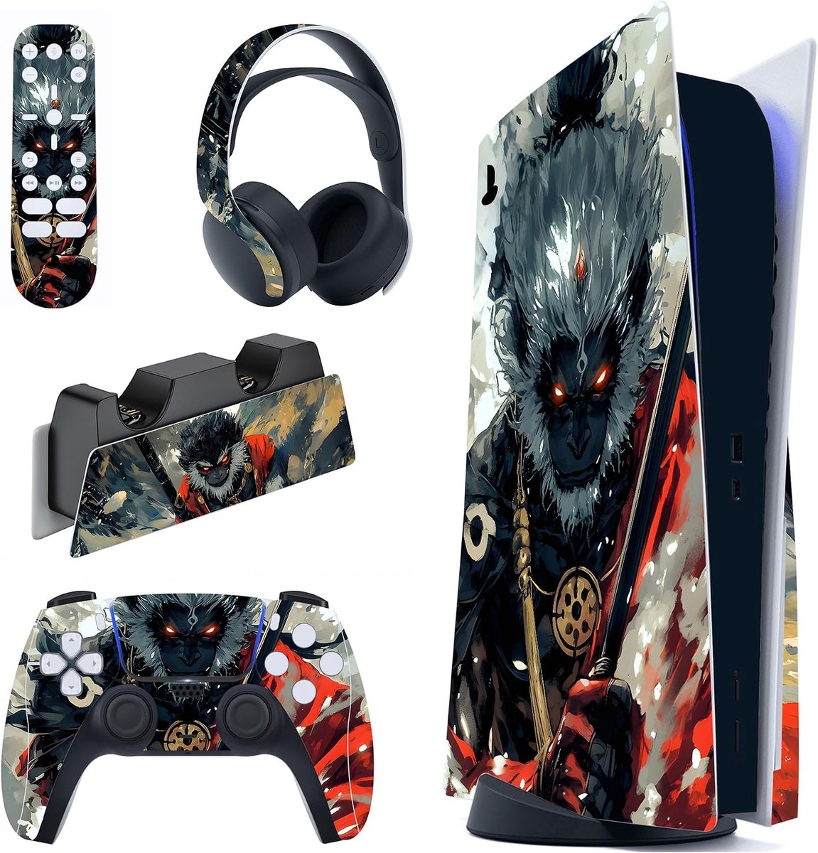 Huid Beschermhoes Folie Cover voor ps5 Controller Disc Edition