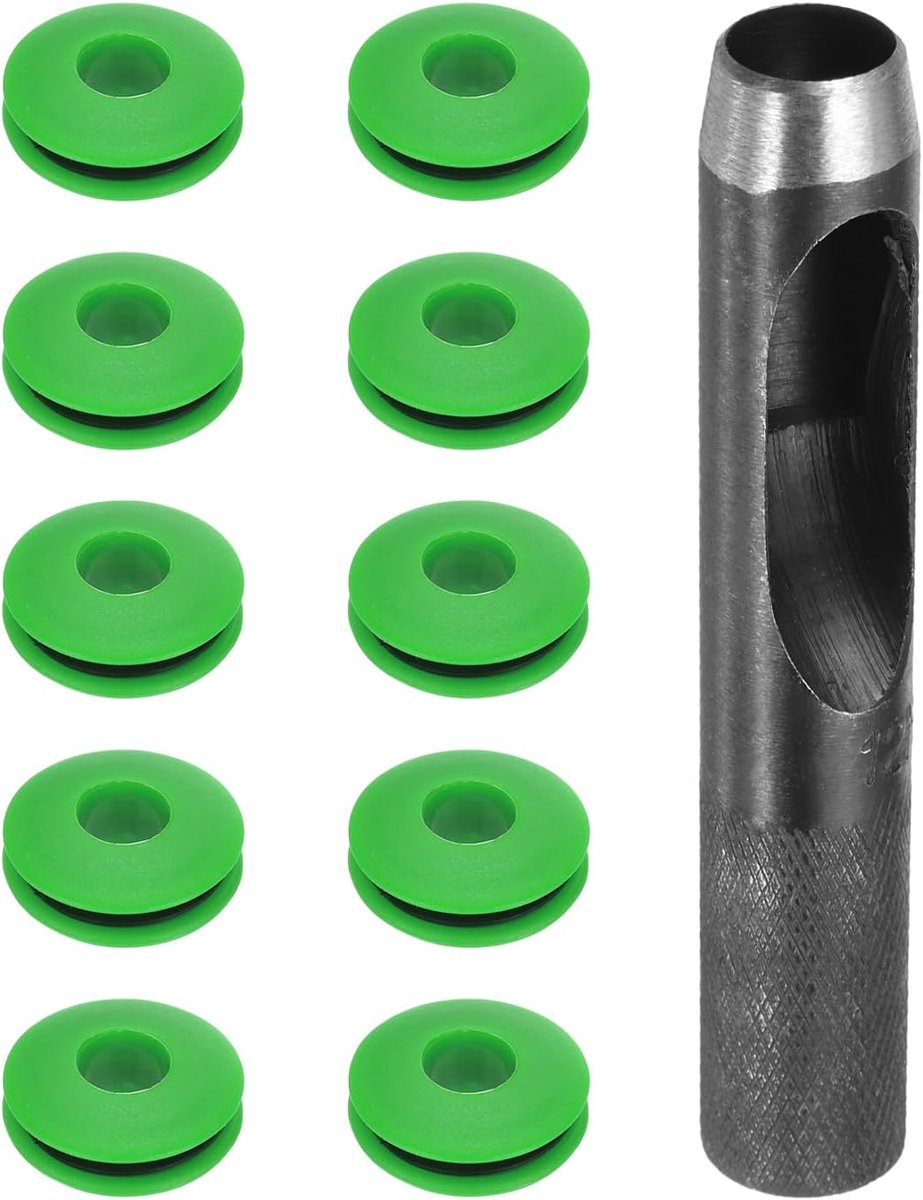 11 stuks gereedschapsset voor ogen, 12 mm, ronde gaten, oogtang