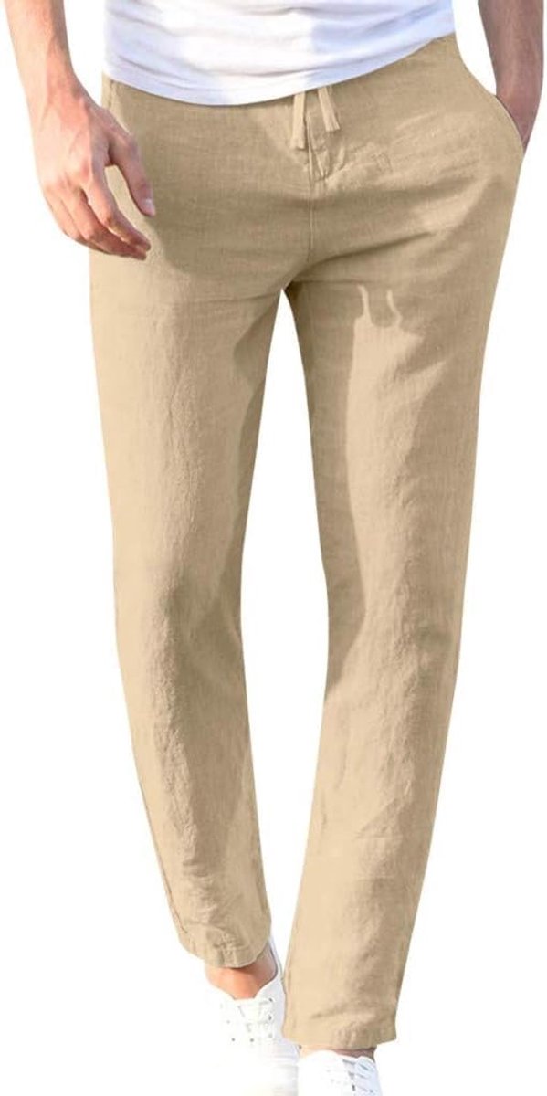 broek voor heren, casual, strand, licht, zomer, casual, chinobroek
