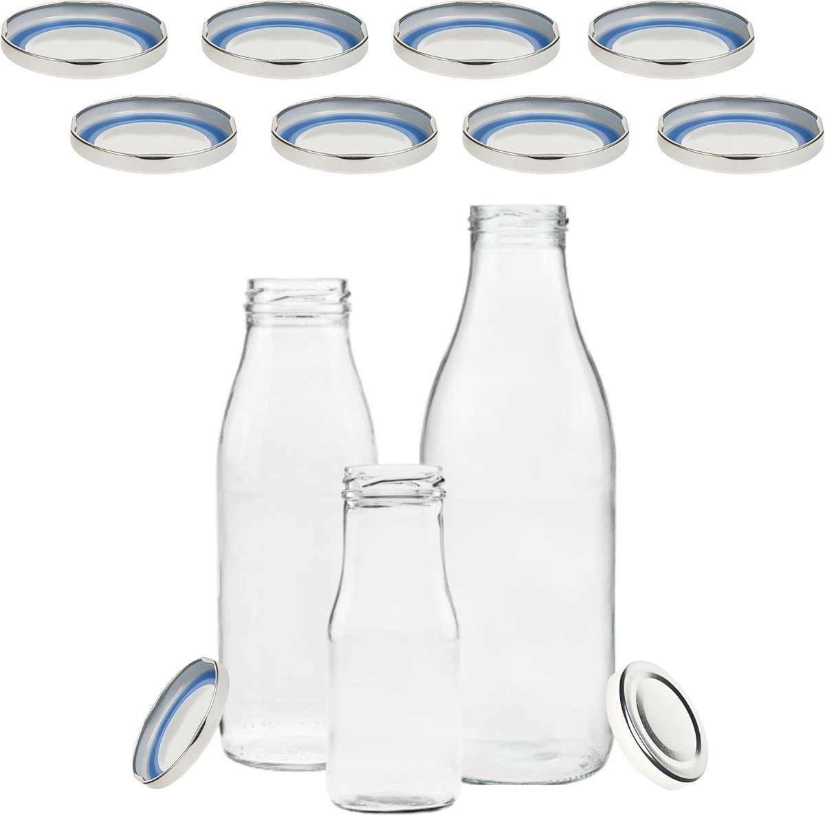 Deksels voor glazen flessen To48/5 cm, Blueseal, BPA/PVC-vrij