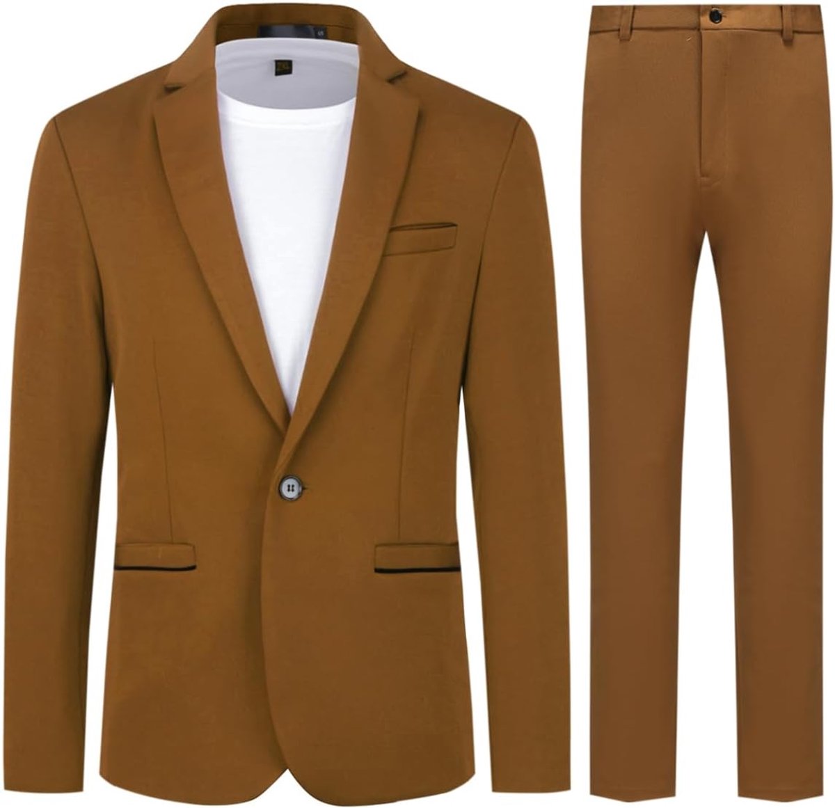 Modern herenpak met 1 knoop, smokings, bruiloftspak, colbert, 2-delig