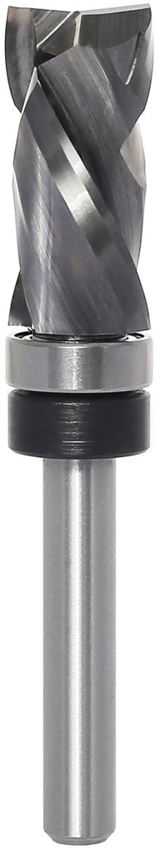 Spiraal-kantenfrees, 6 mm schacht, up down compressie-cut gesneden
