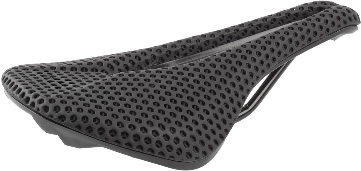 SnelShoppen - 3D Comp Fietszadel - Anatomisch Vervormd Racezadel - Nylon - Zwart - Ideaal voor Fietsen en Racefietsen