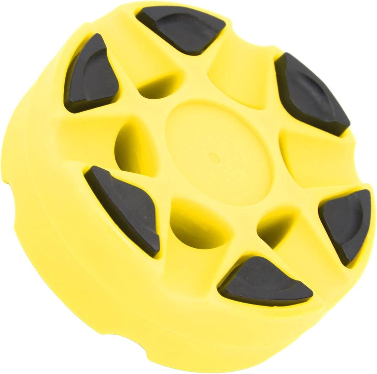 Hockeypuck - Trainingspuck Plastic - Rolhockey Oefenen - Hoge Dichtheid Ontwerp - 8 x 8 x 3 cm - Geel