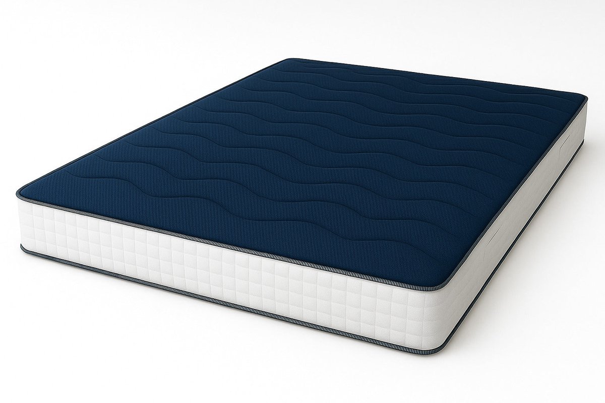 White Stone The White Stone Matras 140x200 cm van Waterfoam Hypoallergeen Hoogte 20 cm | Medium Stevig, Antibacterieel en Ademend | Made in Italy Bianco