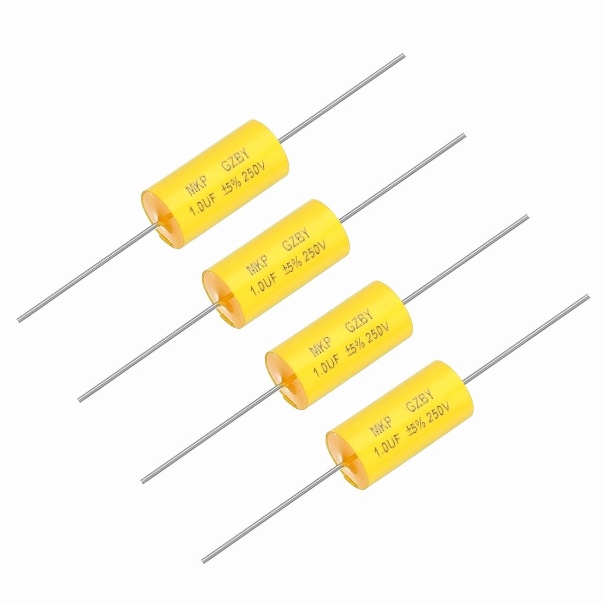 4Stk 1uf Frequentieverdeler Condensator 250V Axiaal Audio Luidspreker