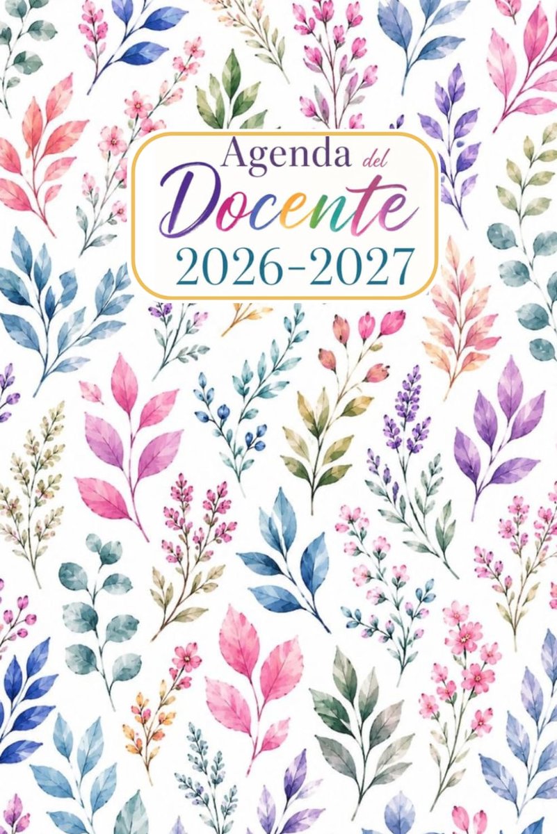 Agenda Del Docente 2026/2027 - Diario Scolastico - Planner voor leraren - Registratie van lessen en activiteiten - ShopVlot