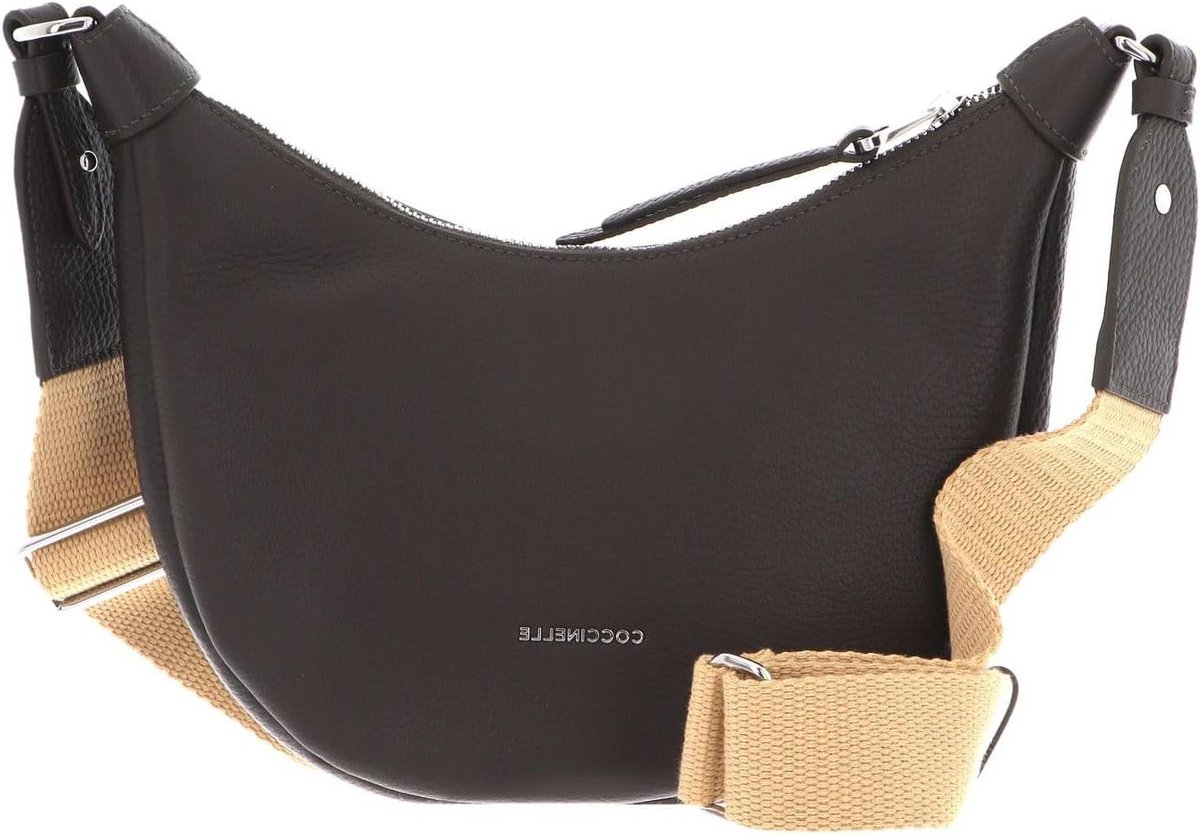 Schoudertas Rond - Handtas Dames - Dagelijks Gebruik - Verstelbare Band - 25 x 16 x 5 cm - Donkerbruin