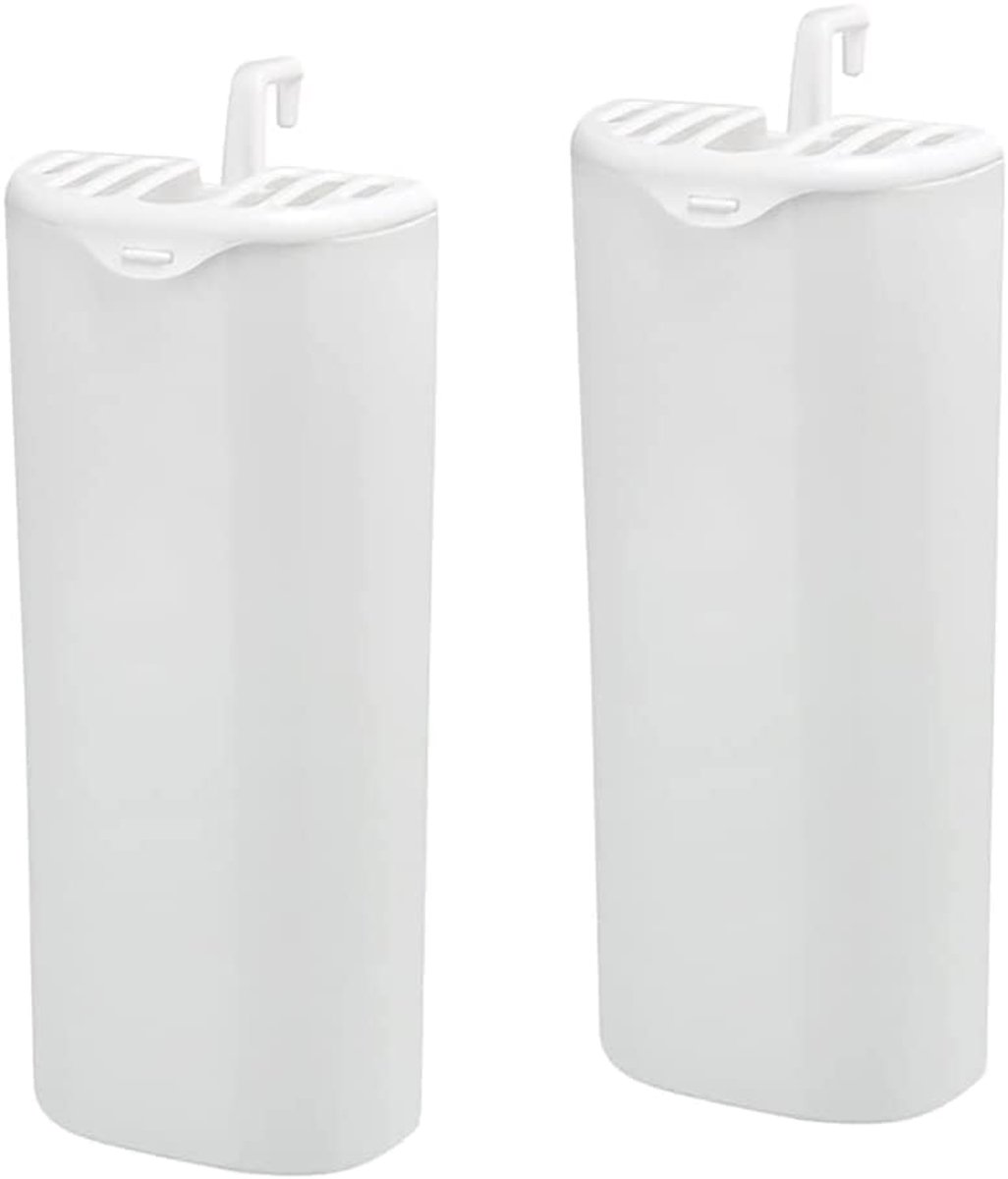 SnelShoppen - 2 stuks kunststof luchtbevochtiger voor radiator met geïntegreerde hanger, waterverdamper voor optimale luchtvochtigheid, wit, 22 cm x 9