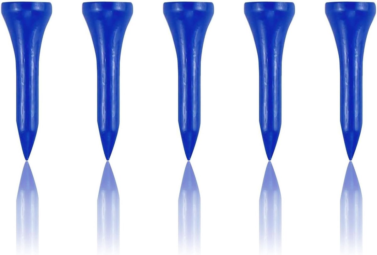 Tees 1-1/2 "100 Count, Korte Golf Houten Tees - Blauw, 38mm