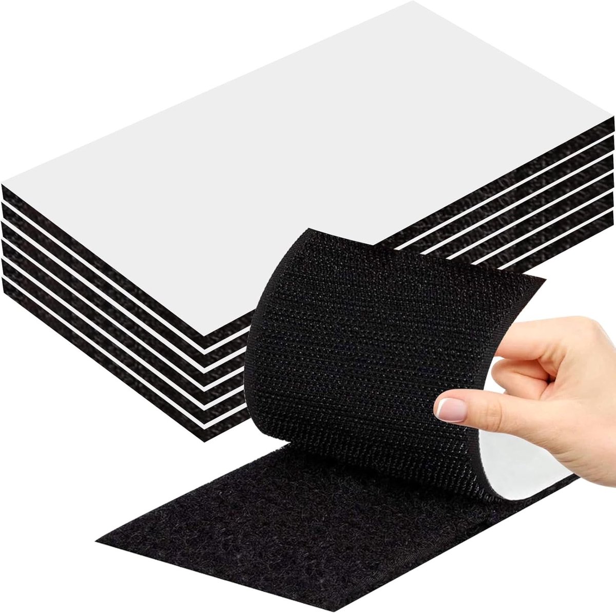 Pack van 6 Extra Sterke Dubbelzijdige Plakpads 100 mm x 200 mm voor Thuis, Kantoor en DIY Projecten