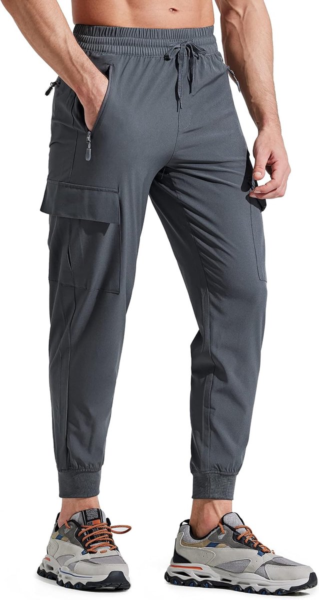 Wandelbroek voor Heren Cargobroek Joggingbroek Lichtgewicht Outdoorbroeken Trekkingbroek Joggers Running Stretch Zakken