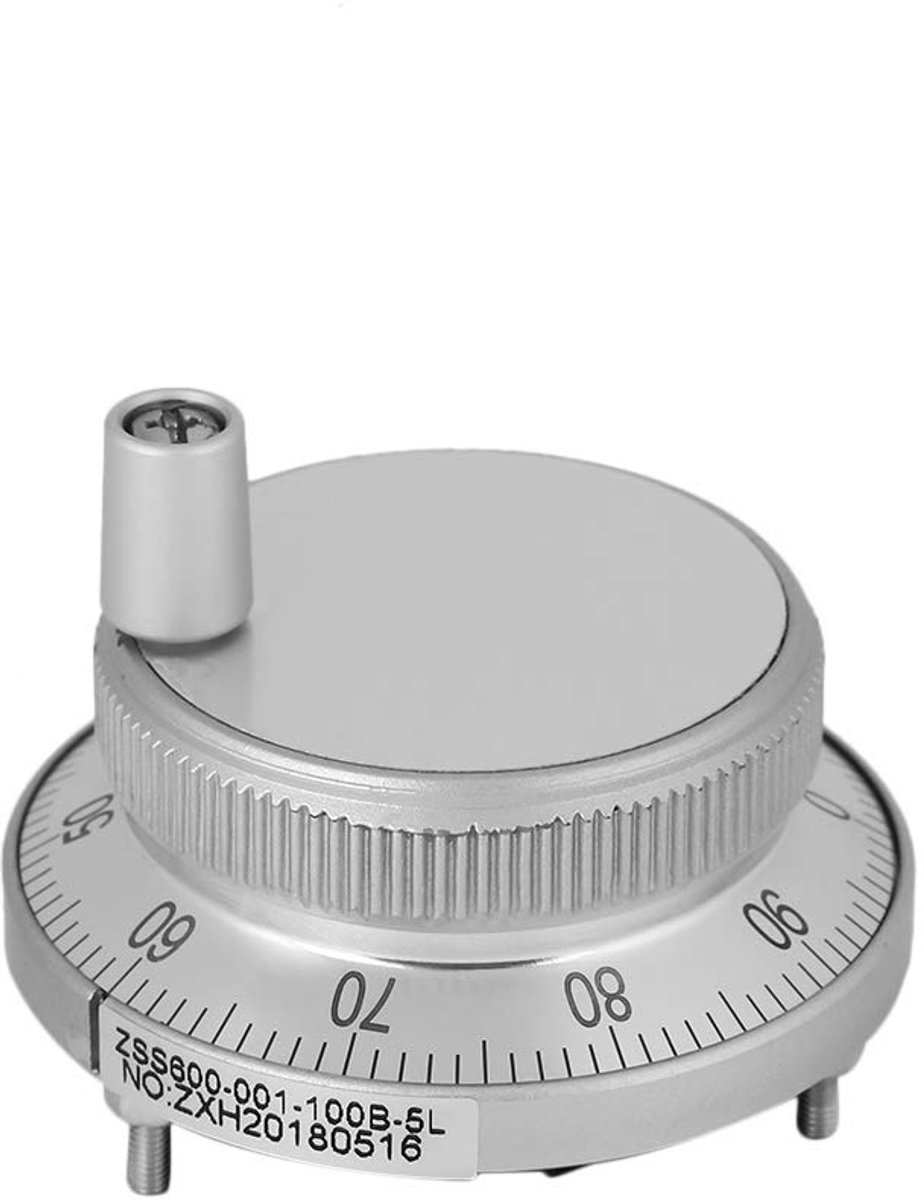 Encoder, 100PPR 6 Terminal Terminals Elektronische CNC Handwiel Puls Generator Encoder 5V voor CNC Systeem (Wit)