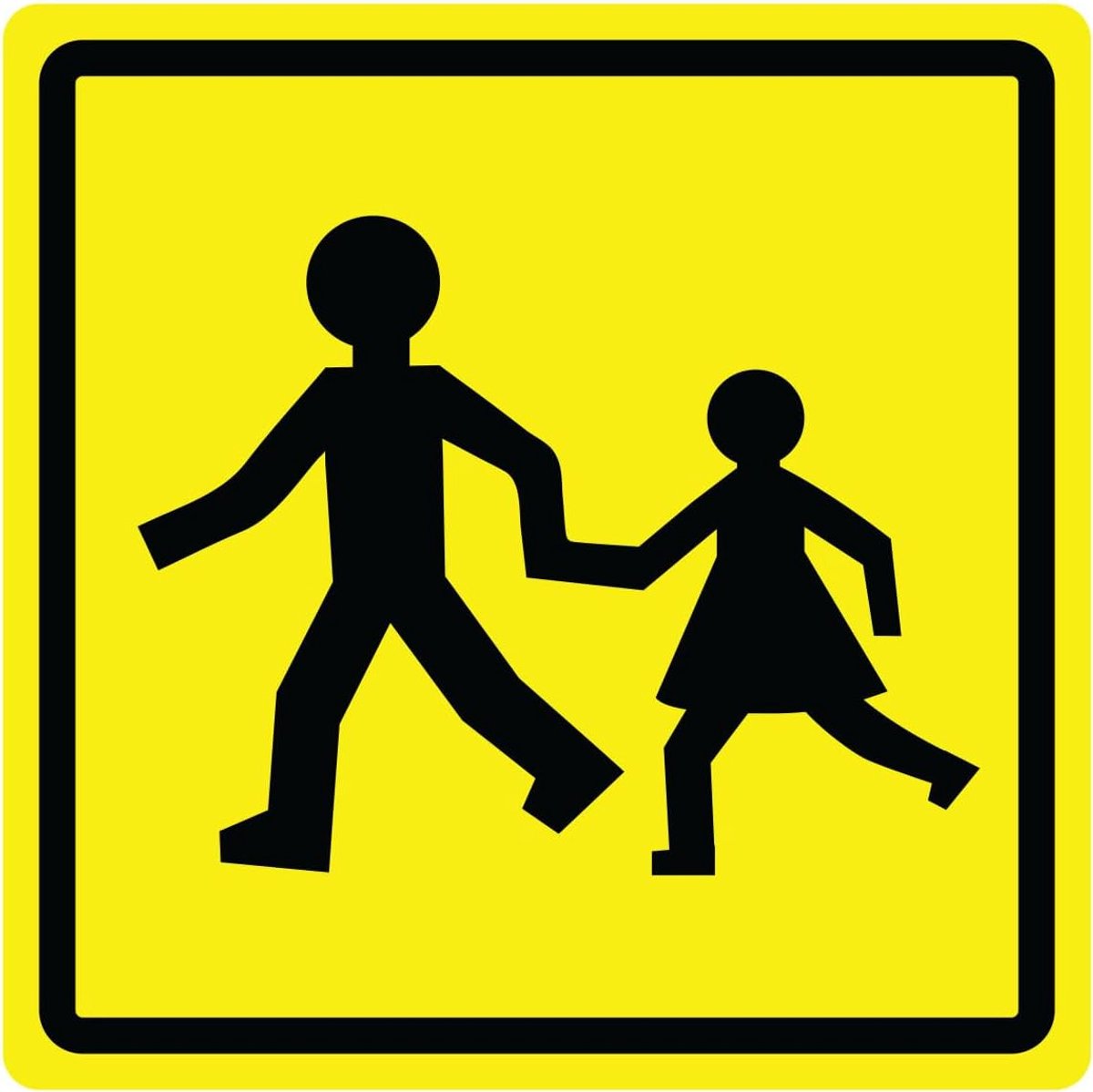 Sticker Sticker voor auto, bus, transport, kinderen, vrachtwagen, school, H 15 x B 15 cm