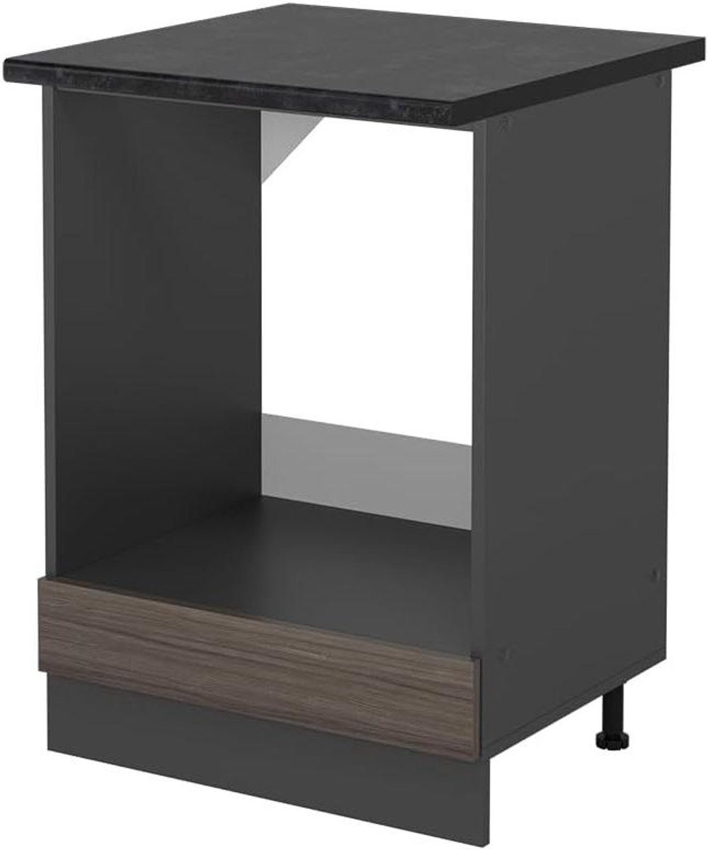 Ovenombouwkast - Inbouwkast Oven - Keuken Organiseren - Perfect Geïntegreerd - 60 cm - Edel grijs