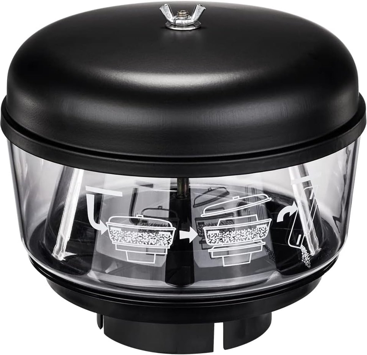 Cycloonfilter, offroad-auto, aanzuigbuis, luchtfilter voor auto, universele cycloonfilter voor aanzuigsnork, luchtvoorfilter, tractor, luchtinlaat, tuning, zandbeker (89 mm)