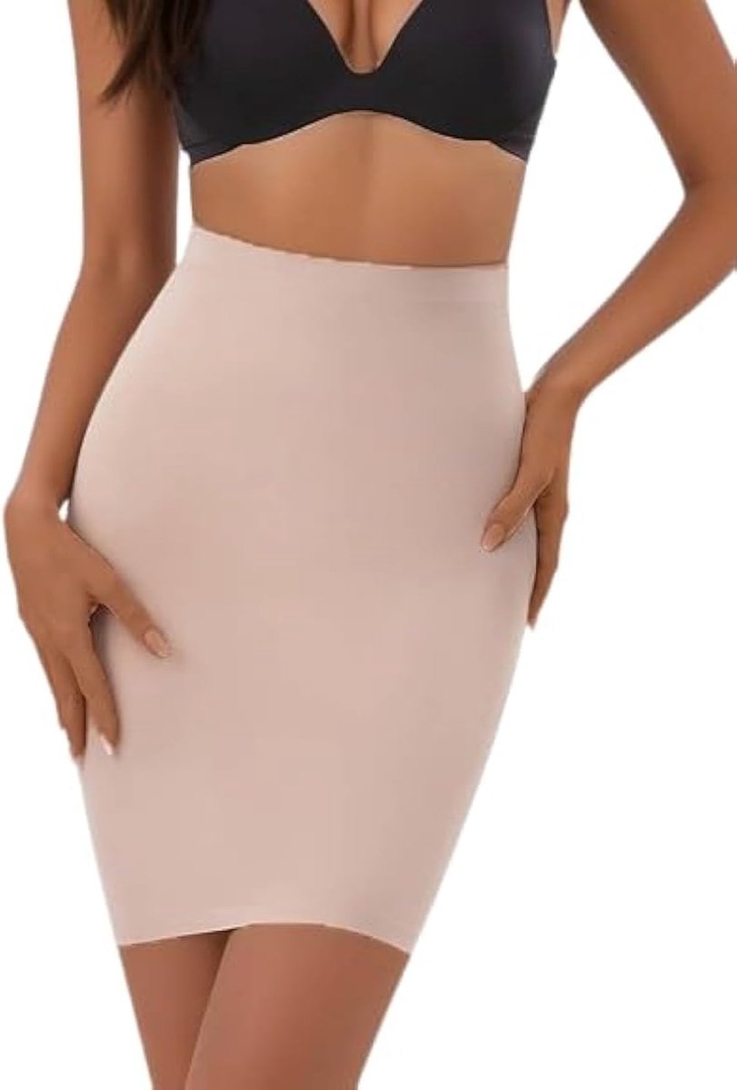 Shapewear Jurk Slip voor Onder Jurken Half Slip Buikcontrole Naadloze Afslankende Slip Body Shaper