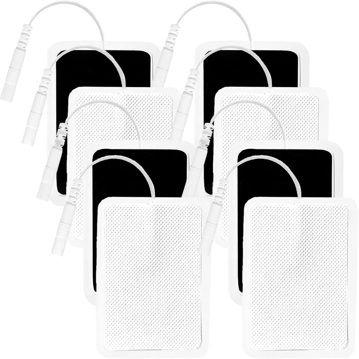 10 stuks elektrode-machinepads, duurzame vervangende pads, TENS-vervangende pads met 2 mm-pinconnectoren, compatibel met de meeste machines, gebruikt om spierpijn te verlichten, 5 x 10 cm